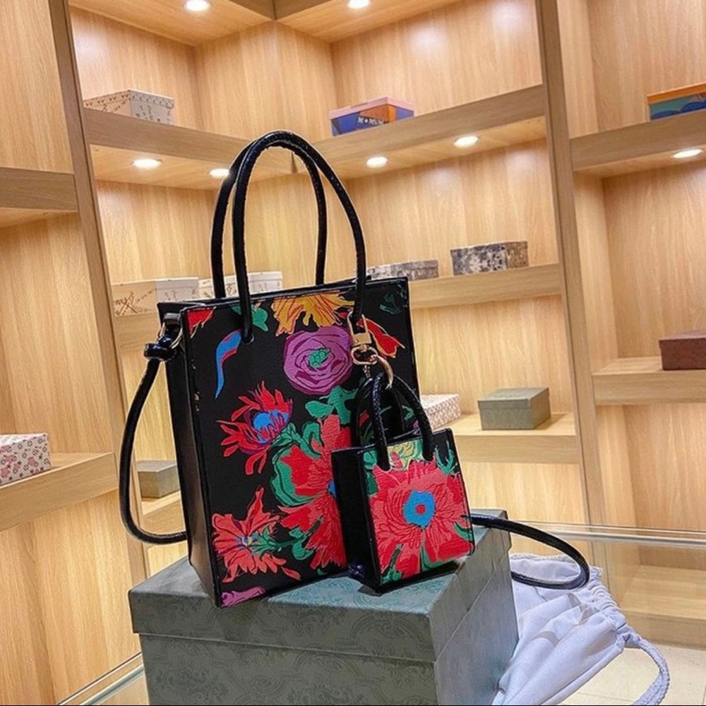 Crossbody Floral 2pc purse bag